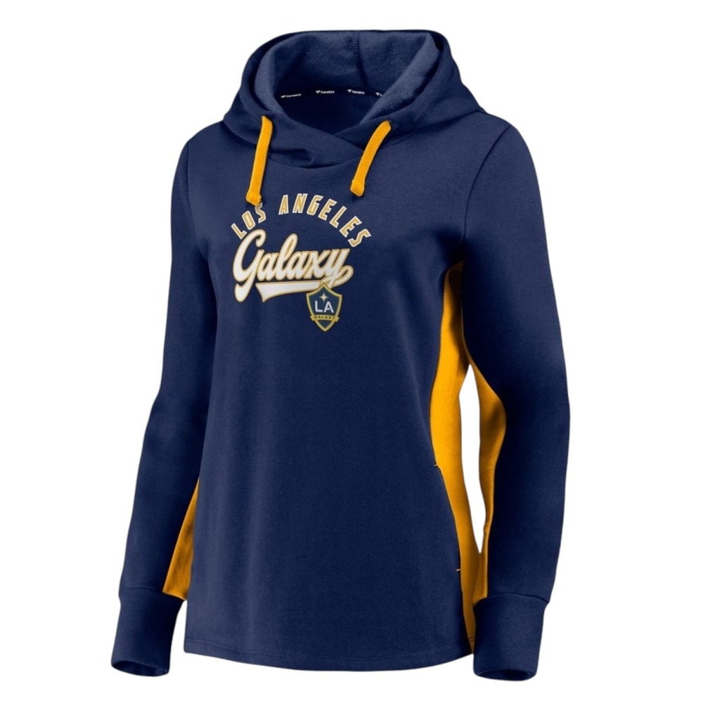 Fanatics LA Galaxy Sportswear Women Pullover Hoodie Blue Yellow Plus Size 3X NWT